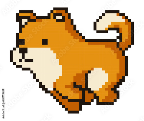 Dog pixel art.