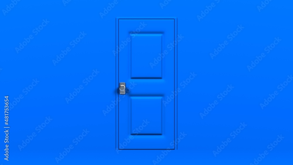 Blue door.
3D illustration for background.
Blue door.
3D illustration for background.