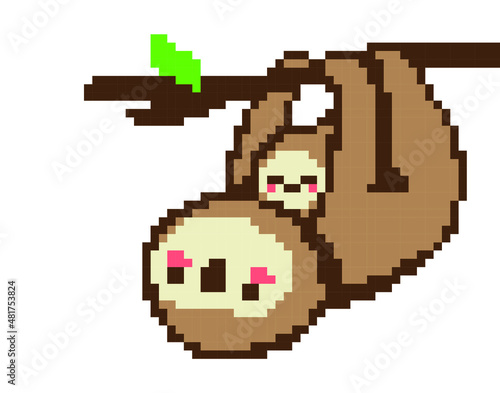 sloth pixel.