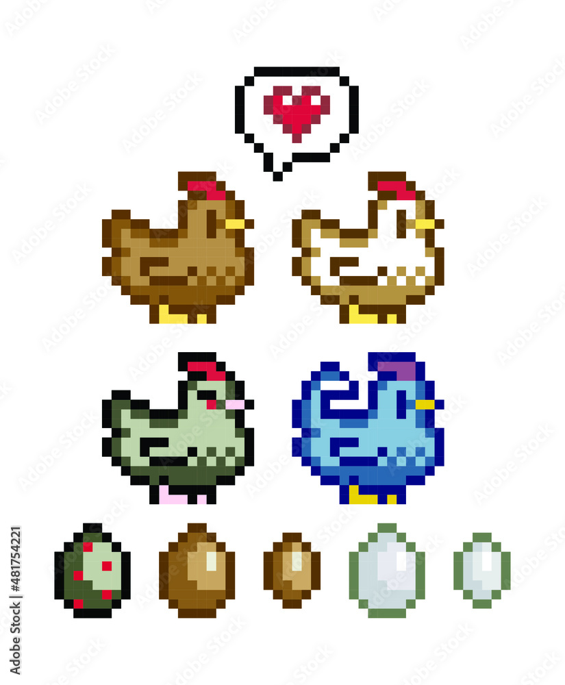 chicken pixel chicken pixel