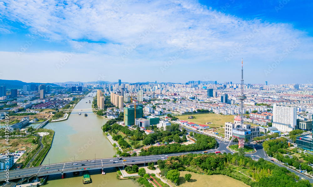 Urban environment of Wuzhong District, Suzhou, Jiangsu province