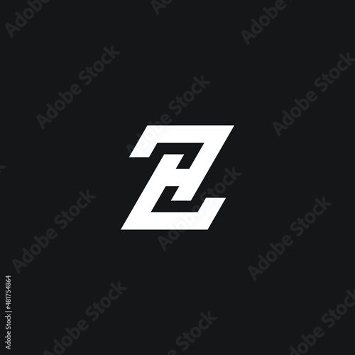 Zh or HZ logo design vector templates  photo