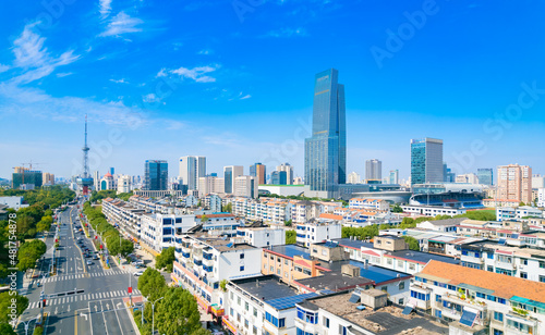 Urban environment of Wuzhong District  Suzhou  Jiangsu province