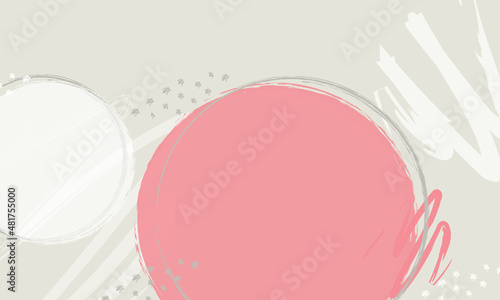 Background circles tan and pink