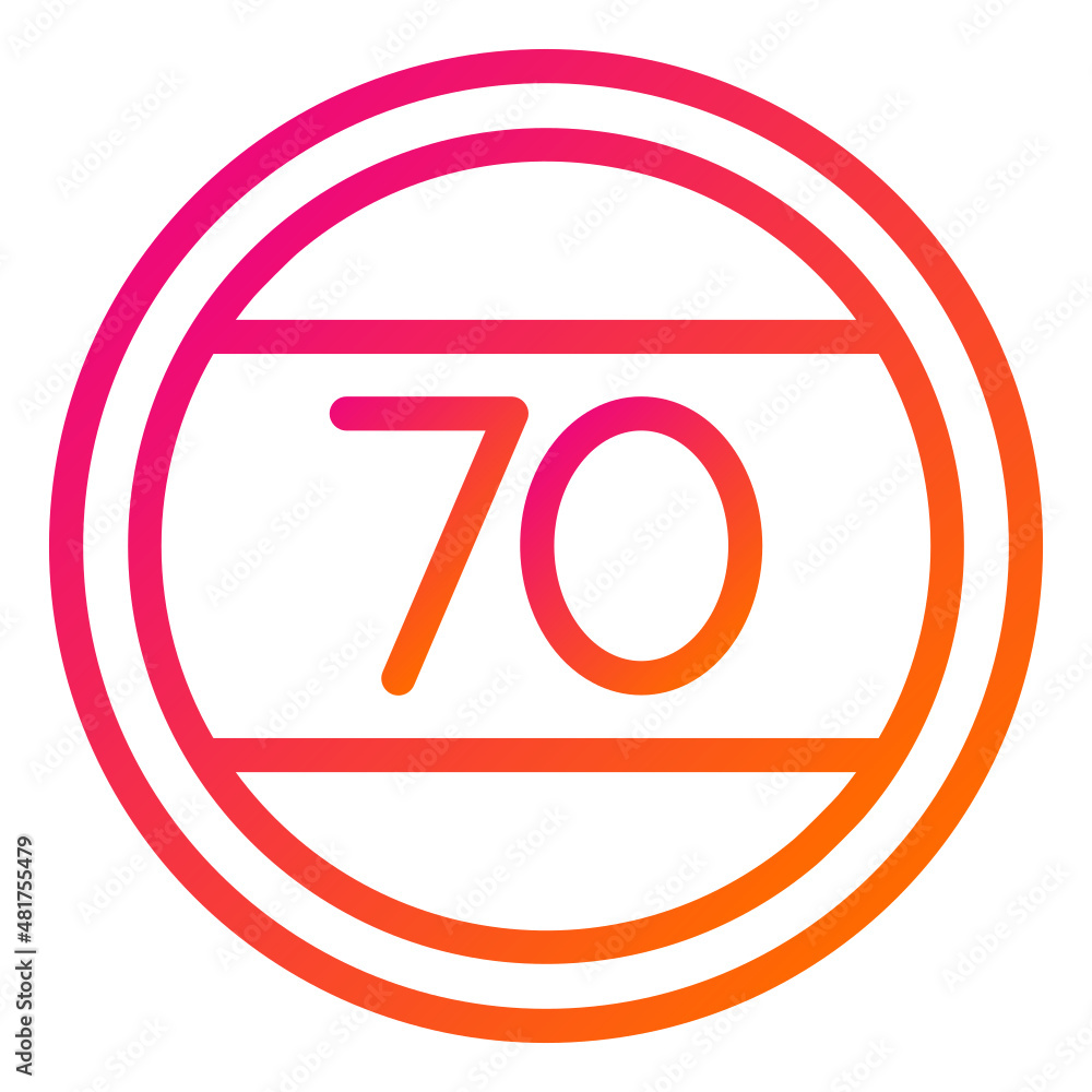 Speed limit Vector Icon Design Illustration Speed limit Vector Icon Design Illustration