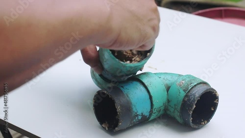 Embolism: A pipe clogged or sewer with thick fats, oil and grease