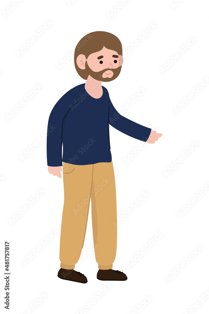 bearded man cartoon bearded man cartoon
