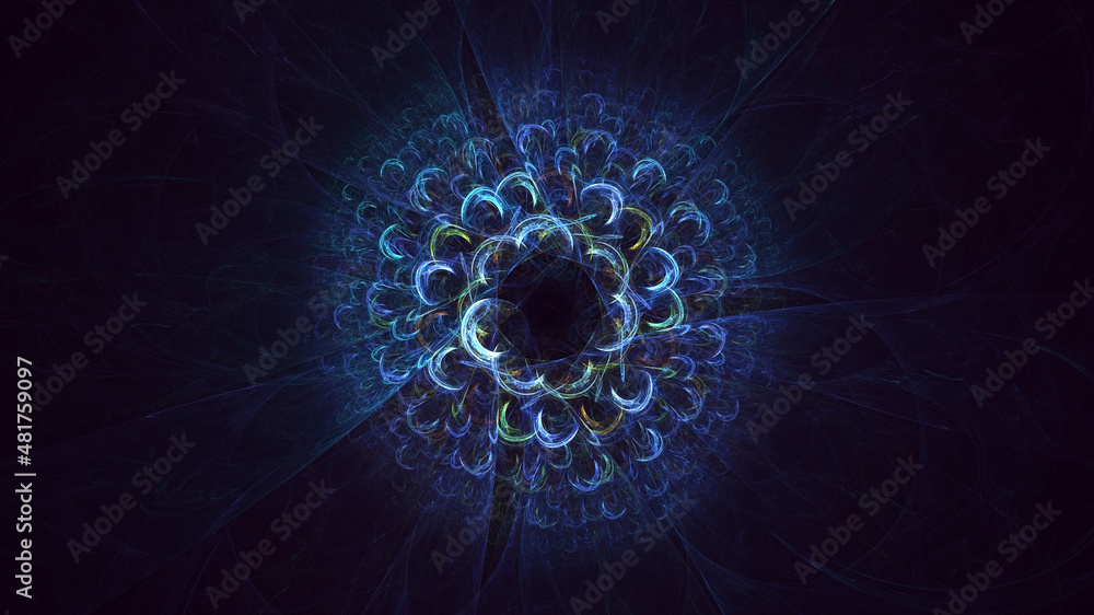 3D rendering abstract circle light background 3D rendering abstract circle light background
