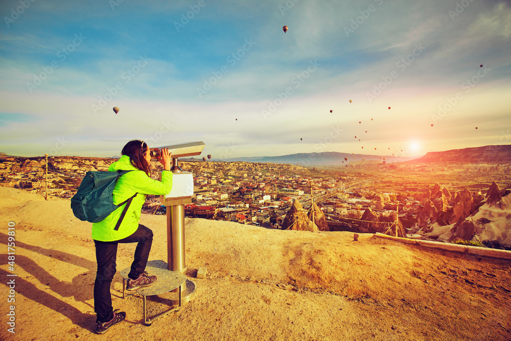 Pedestrian tourism, people travel with backpacks, in the open air. Pedestrian tourism, people travel with backpacks, in the open air.