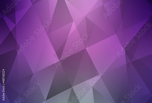 Light Pink vector low poly layout.