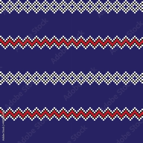 Argyle Fair Isle Seamless Pattern Design