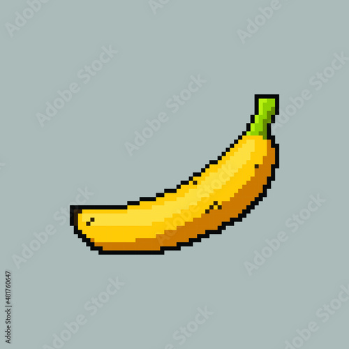 banana illustration design pixel template