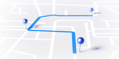 Pin location map travel road navigation marker of direction place point icon or gps global position system mark sign and searching city route target symbol pointer on destination 3d arrow background.