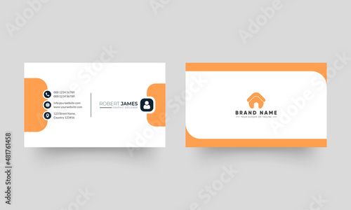 Corporate clean and modern business card template