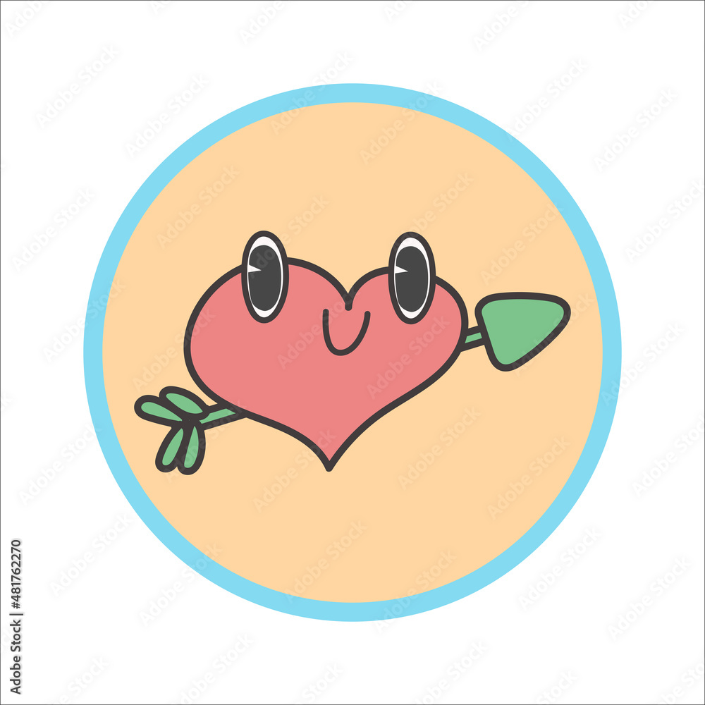 heart pierced with arrow. Symbol of love. Doodle style Valentine's day illustration. heart pierced with arrow. Symbol of love. Doodle style Valentine's day illustration.