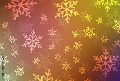 Light Multicolor vector backdrop in holiday style.