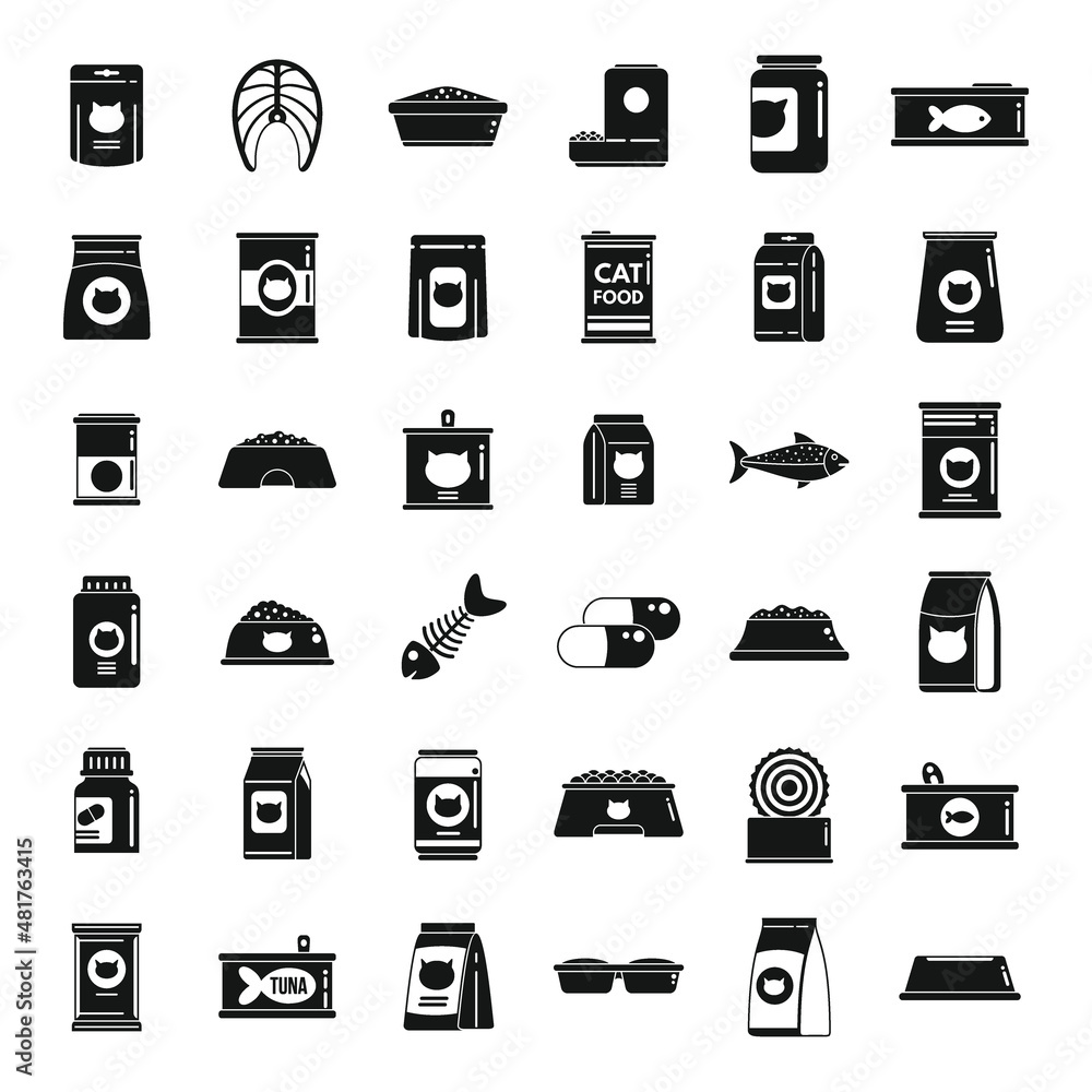 Cat food icon simple vector. Canned food Cat food icon simple vector. Canned food
