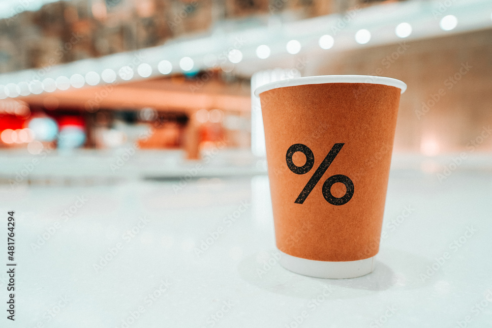 30 Oct 2020; Nonthaburi Thailand: paper cup Arabica coffee shop, is a ...