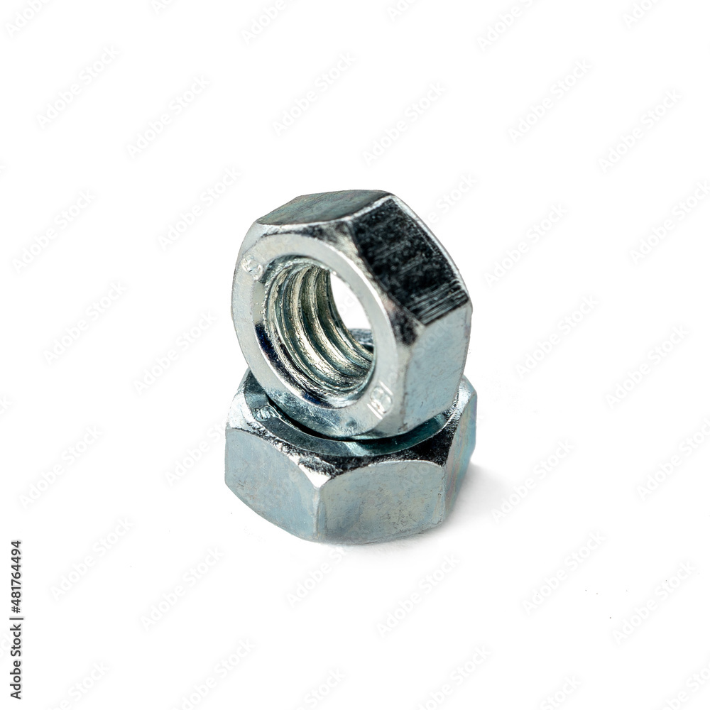 washer galvanized on a white background washer galvanized on a white background