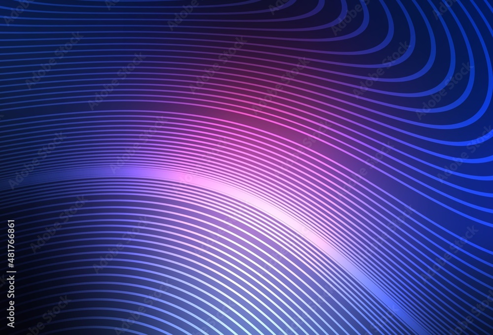 Dark Pink, Blue vector texture with curved lines. Dark Pink, Blue vector texture with curved lines.