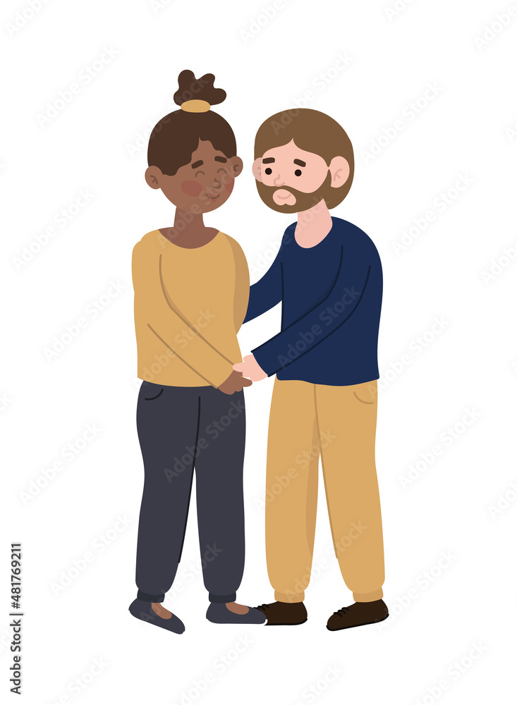 Fototapeta premium multi ethnic couple