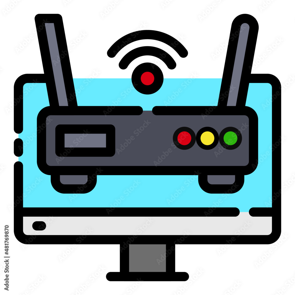 router modem wireless connection wifi internet icon router modem wireless connection wifi internet icon