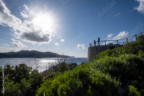 Fototapeta Naklejka Na Ścianę i Meble -  viewpoint of punta de na Miranda, sa Dragonera natural park, Mallorca, Balearic Islands, Spain