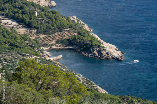 Fototapeta Naklejka Na Ścianę i Meble -  Des Lledó port, sa Dragonera natural park, Mallorca, Balearic Islands, Spain