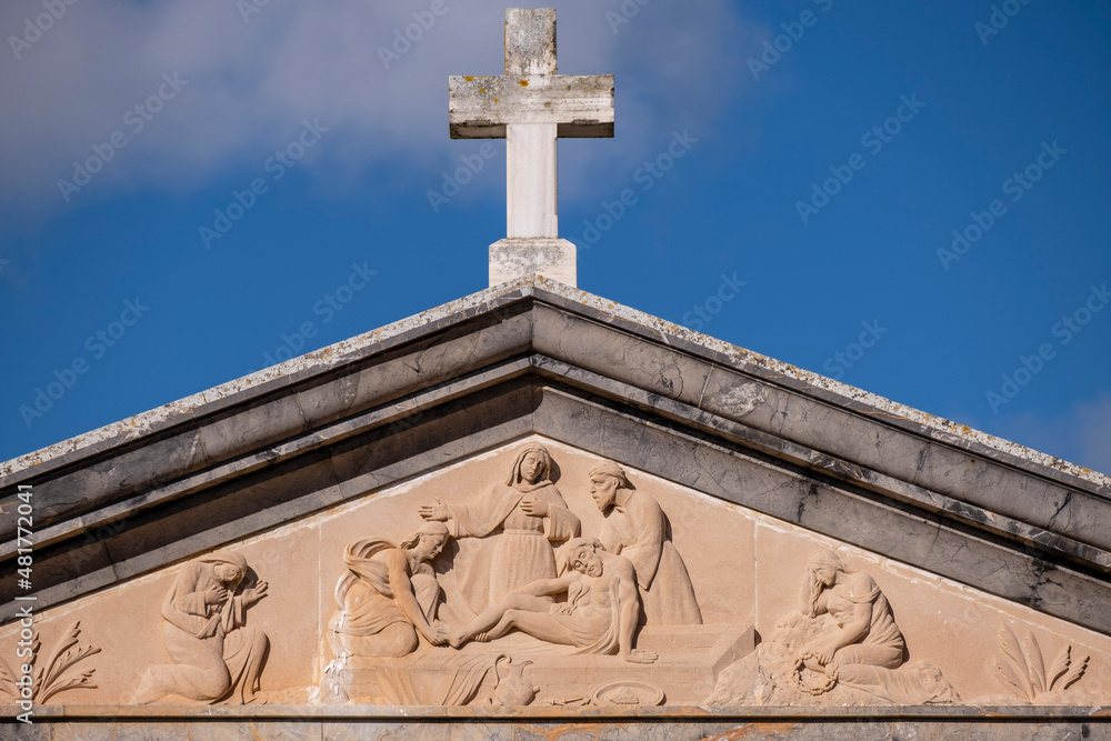 burial of christ, Llucmajor cemetery, Mallorca, Balearic Islands, Spain