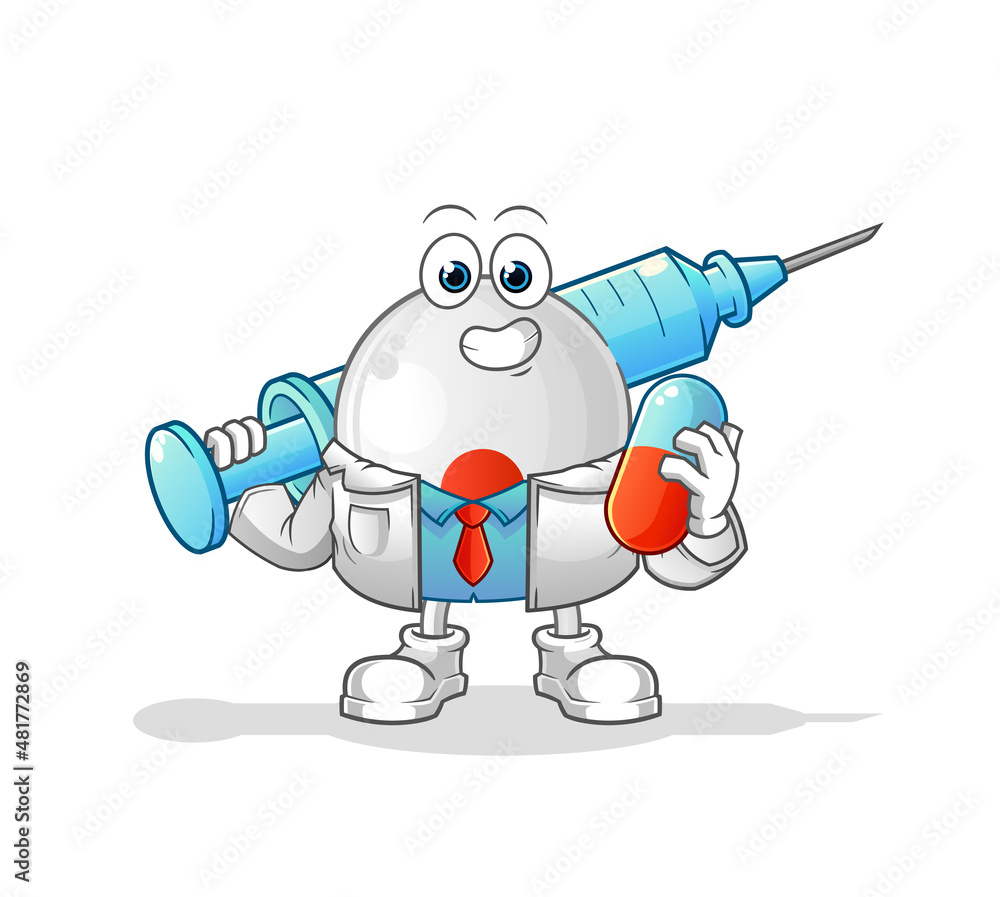 japan flag doctor holding medichine and injection japan flag doctor holding medichine and injection