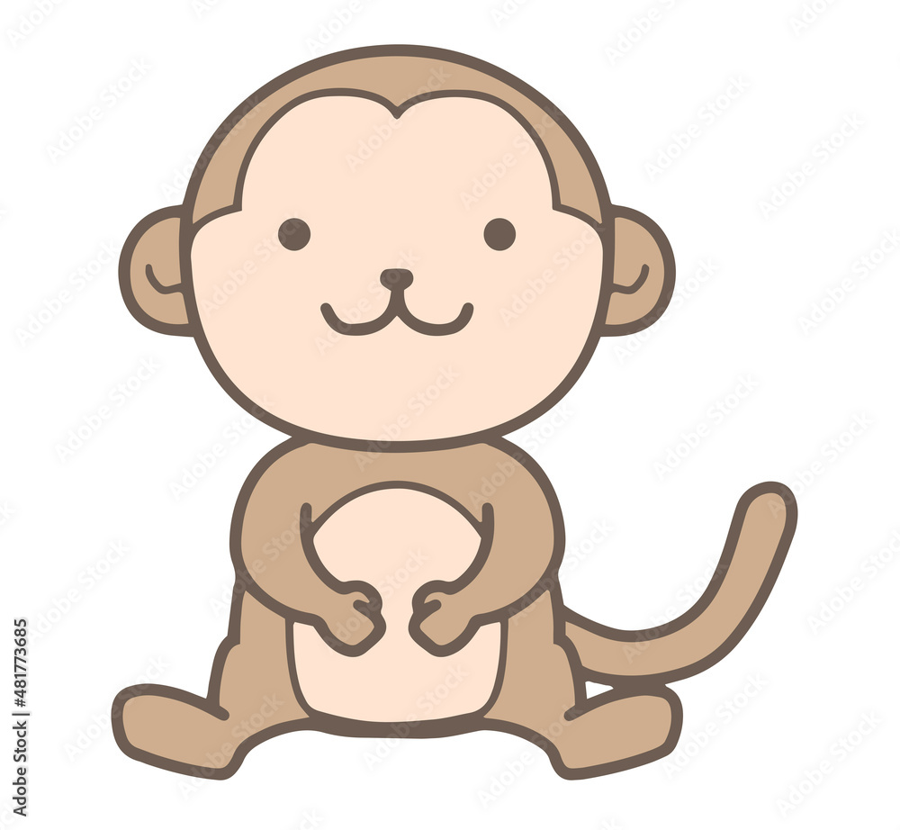 手描きの猿のイラスト 手描きの猿のイラスト