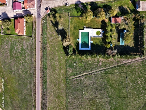 Vista aerea de urbanizacion en España