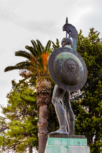 Achilles statue at Achilleon palace, Corfu photo