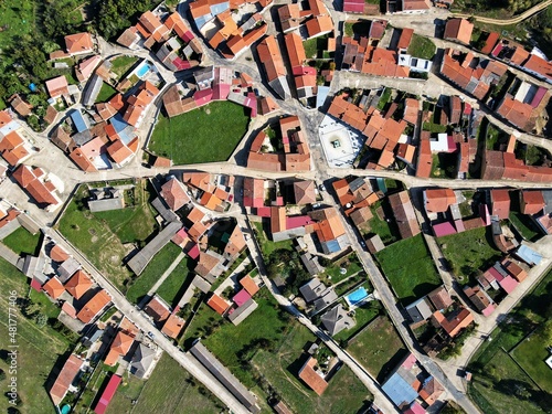 Vista aerea de urbanizacion en España
