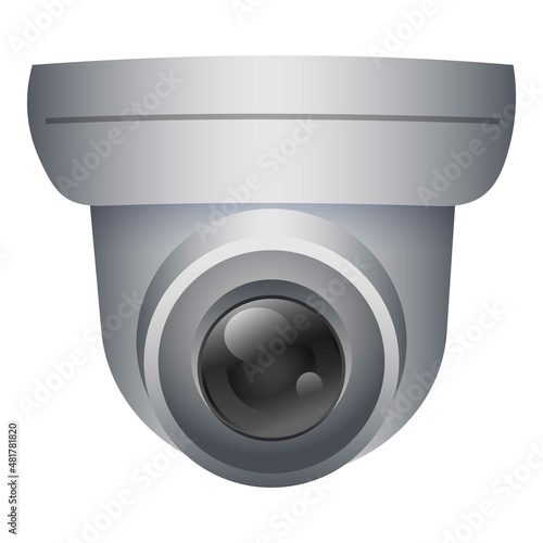 Outdoor camcorder icon cartoon vector. Security camera