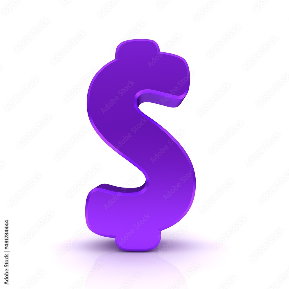Dollar sign purple $ Dollar sign purple $