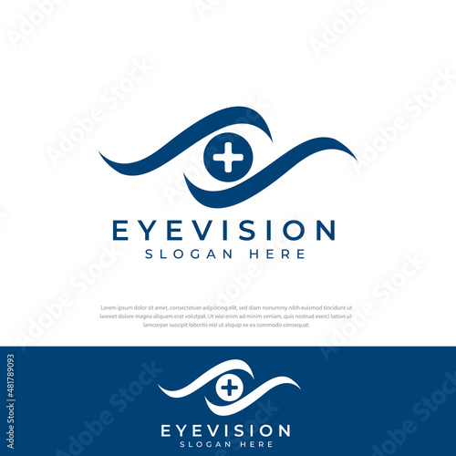 Abstract logo simple eye health symbol, eye care, symbol, icon, template.