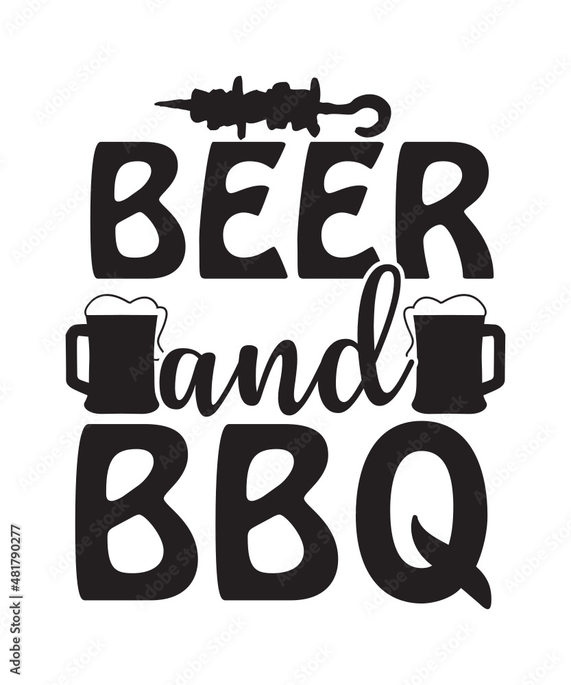 Barbecue Grill Bundle SVG Cut Files, Vector Printable Clipart, Funny ...