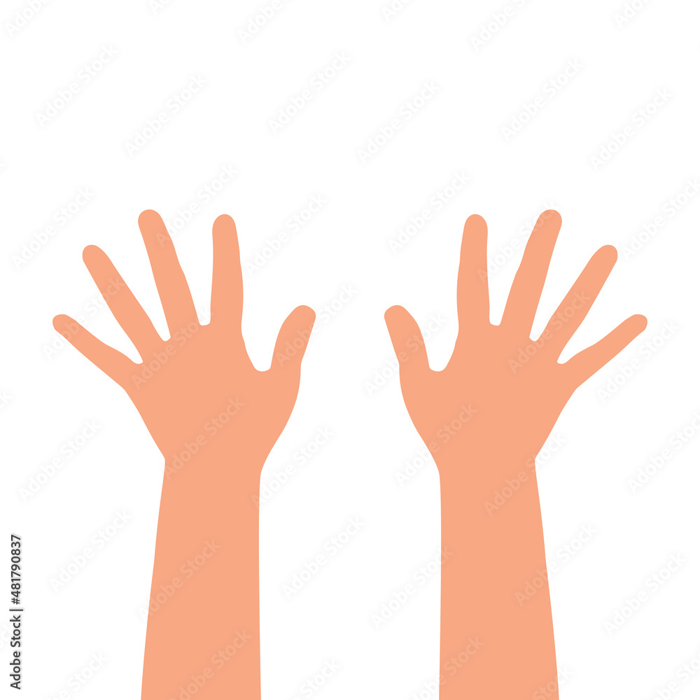 Children's hands. Stock vector illustration eps10. Children's hands. Stock vector illustration eps10.