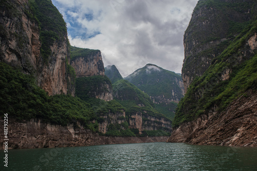 Landscape of the Three Gorges of the Yangtze River in China