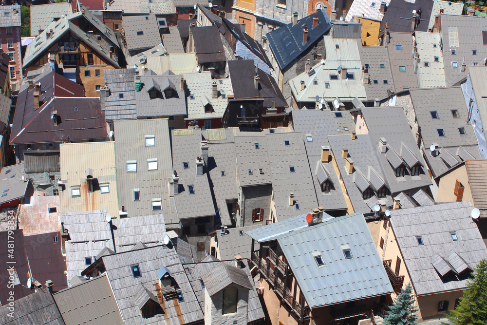 Fototapeta premium Briançon (France) - Toits de Cité Vauban