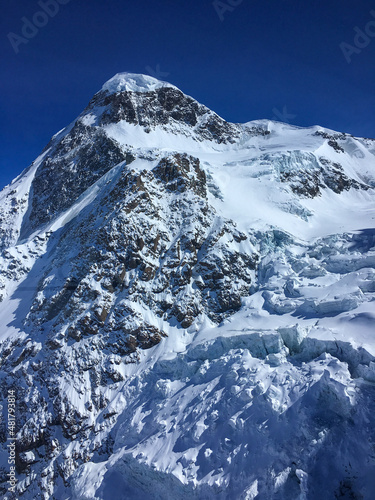 snow covered mountains