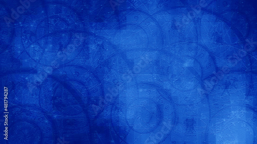 Blue Astrology Zodiac Horoscope Pattern Texture Background , Graphic Design