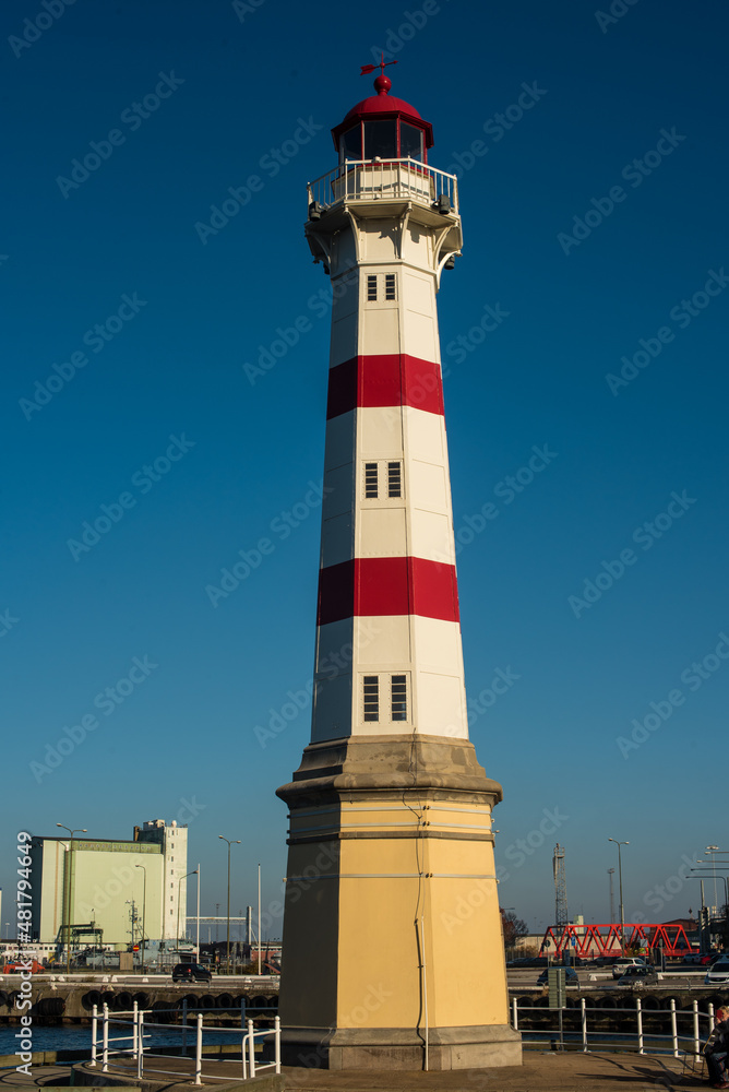lighthouse on the coast of city