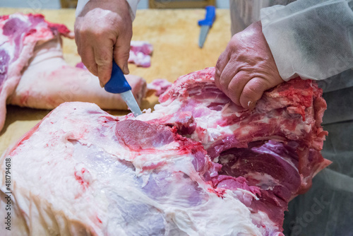 La lavorazione della carne di maiale