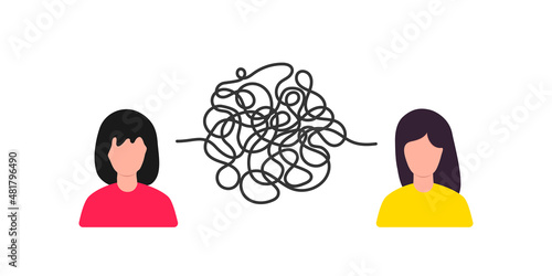 Two women dont understand each otheer