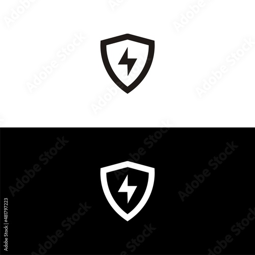 Free Download Shield energy icon isolated on white background - GFXLoad