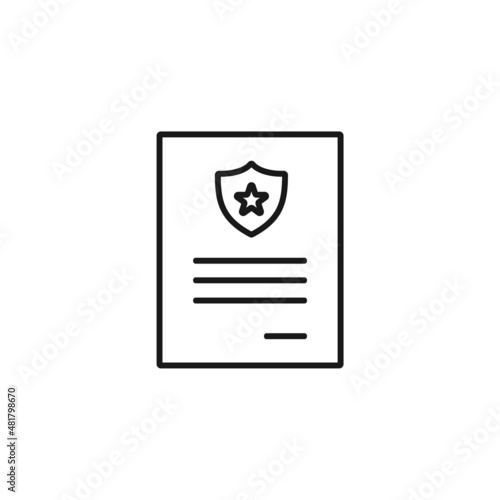 Penalty icon isolated on white background