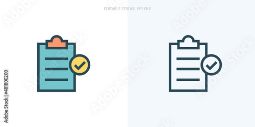 Accountability icon for your website, logo, app, UI, product print. Accountability concept flat Silhouette vector illustration icon. Editable stroke icons set. EPS file