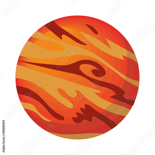 planet icon flat